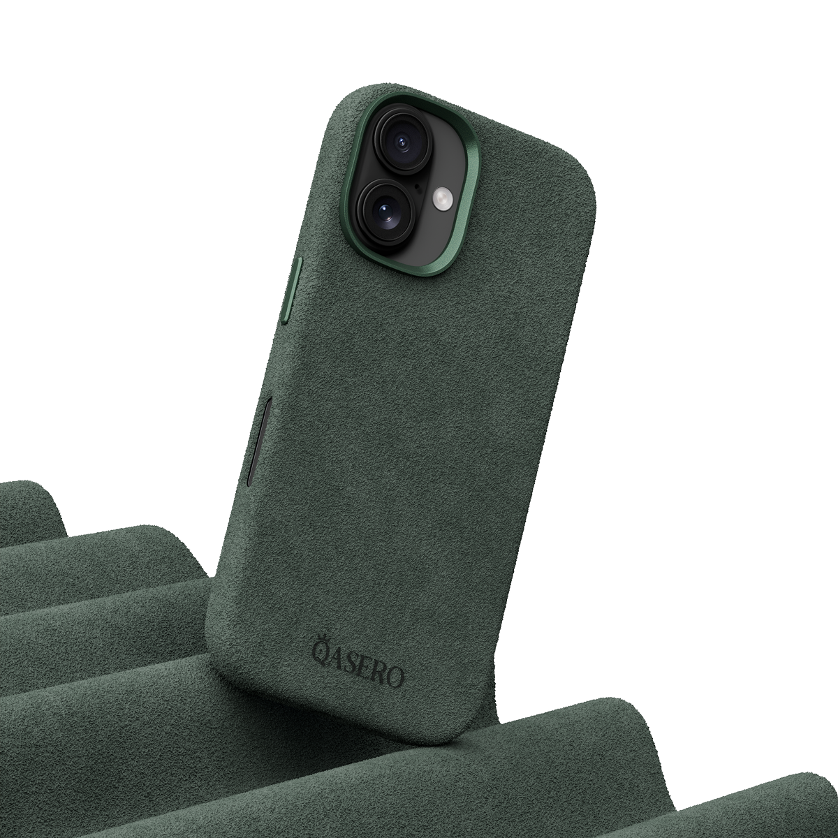 Alcantara Dark Green – iPhone 17 Case - Image 3