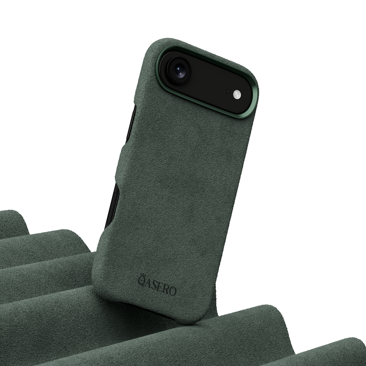 Alcantara Dark Green – iPhone 17 Air Case - Image 3