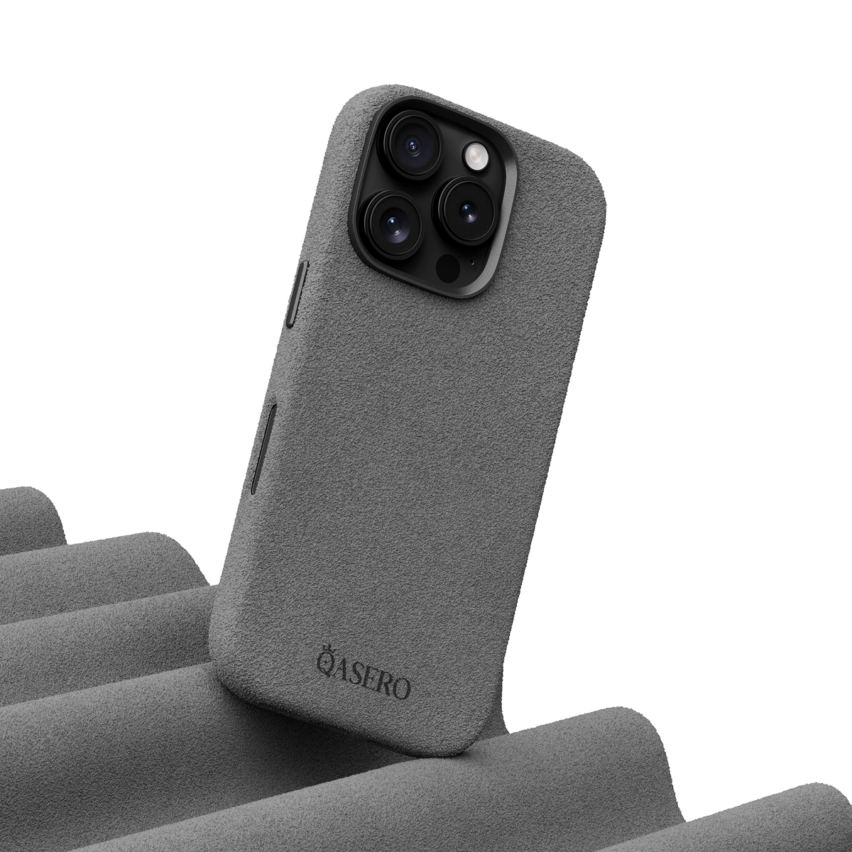 Alcantara Gray – iPhone 16 Pro Max Case - Image 3