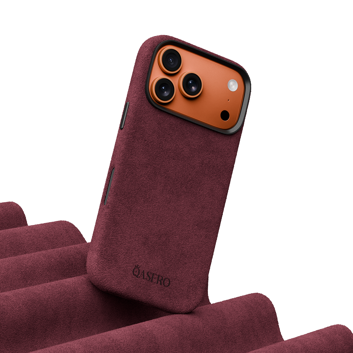 Alcantara Wine Red – iPhone 17 Pro Max Case - Image 3