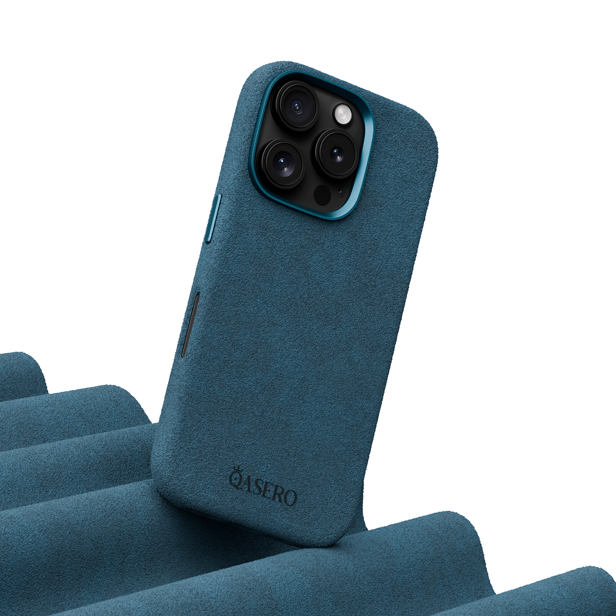 Alcantara Sea Blue – iPhone 15 Pro Case - Image 3