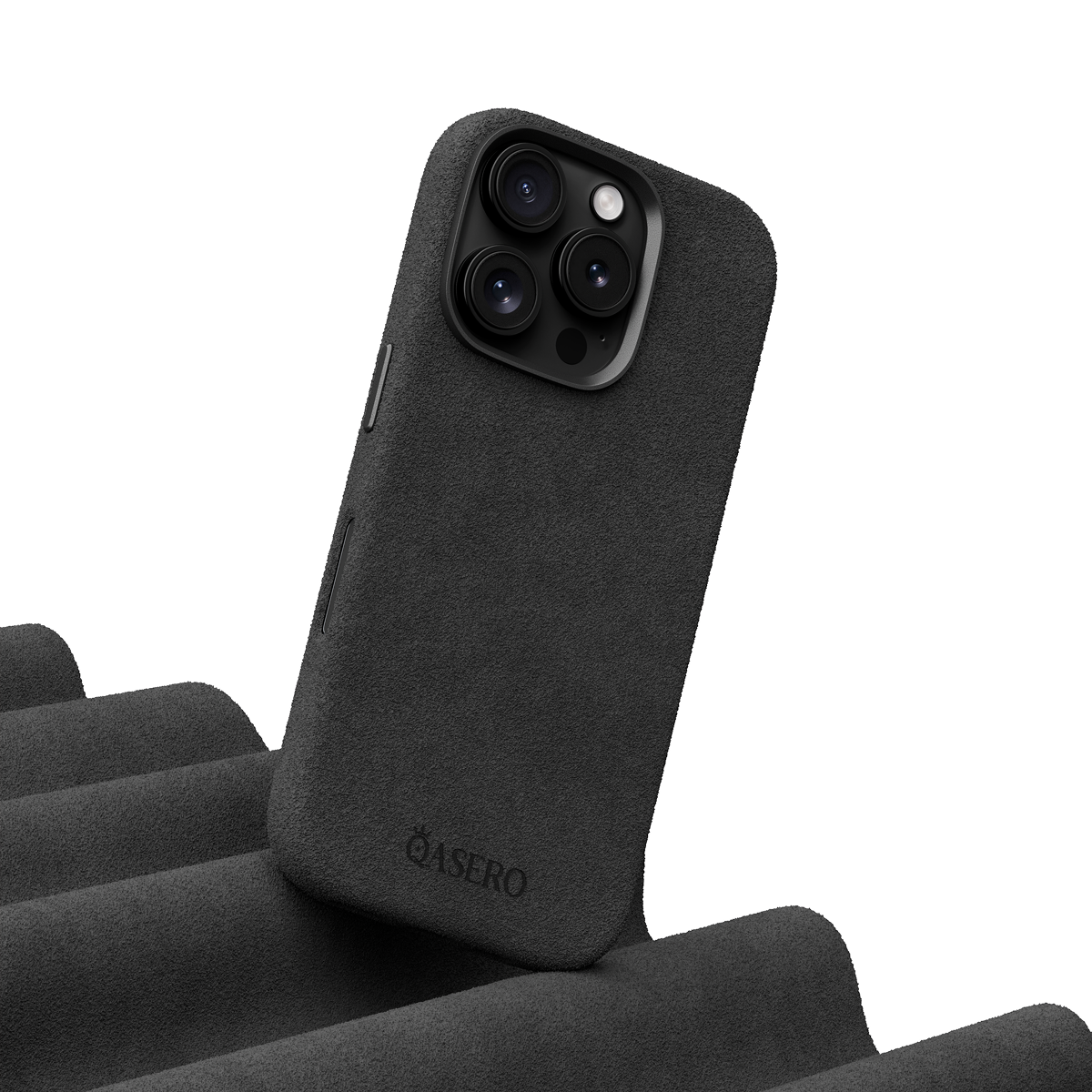 Alcantara Black – iPhone 15 Pro Case - Image 3