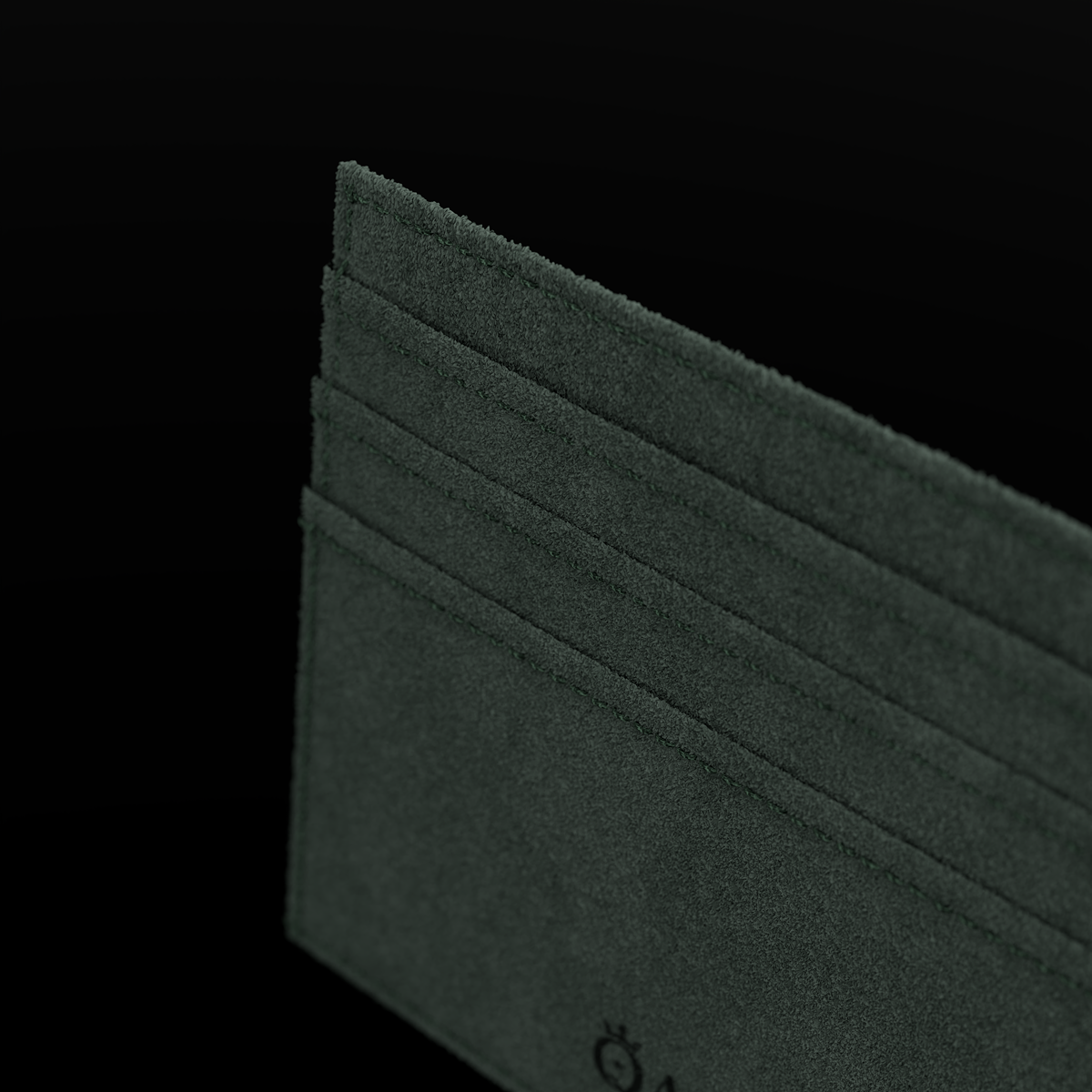 Alcantara Dark Green – Card Wallet - Image 5