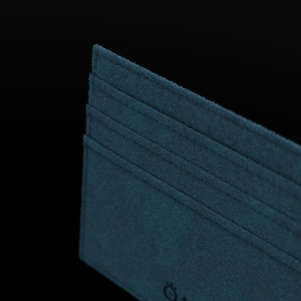 Alcantara Sea Blue – Card Wallet - Image 5