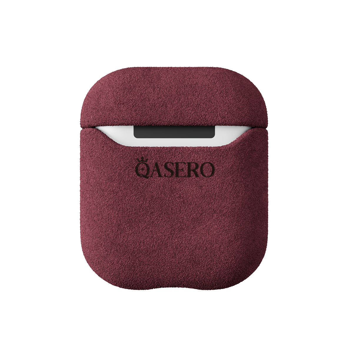 Alcantara Wine Red – AirPods 1/2 Case - Image 2