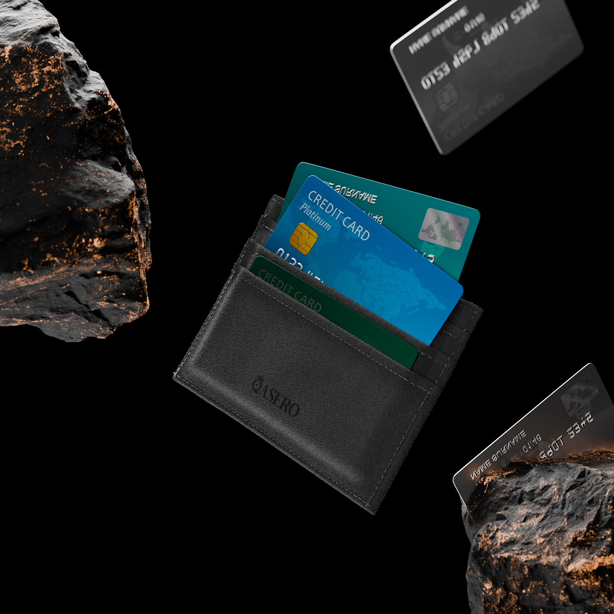 Alcantara Gray – Card Wallet - Image 4