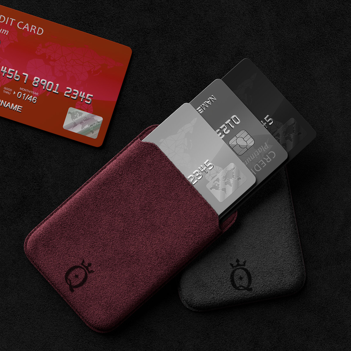 Alcantara Wine Red – MagSafe Wallet - Image 6