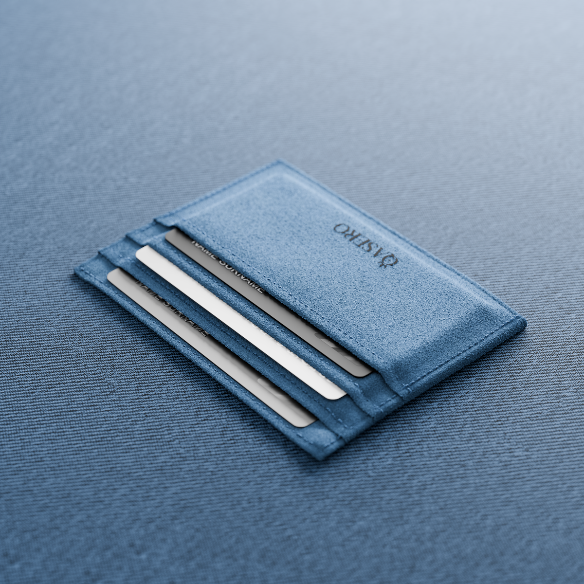 Alcantara Sierra Blue– Card Wallet - Image 3