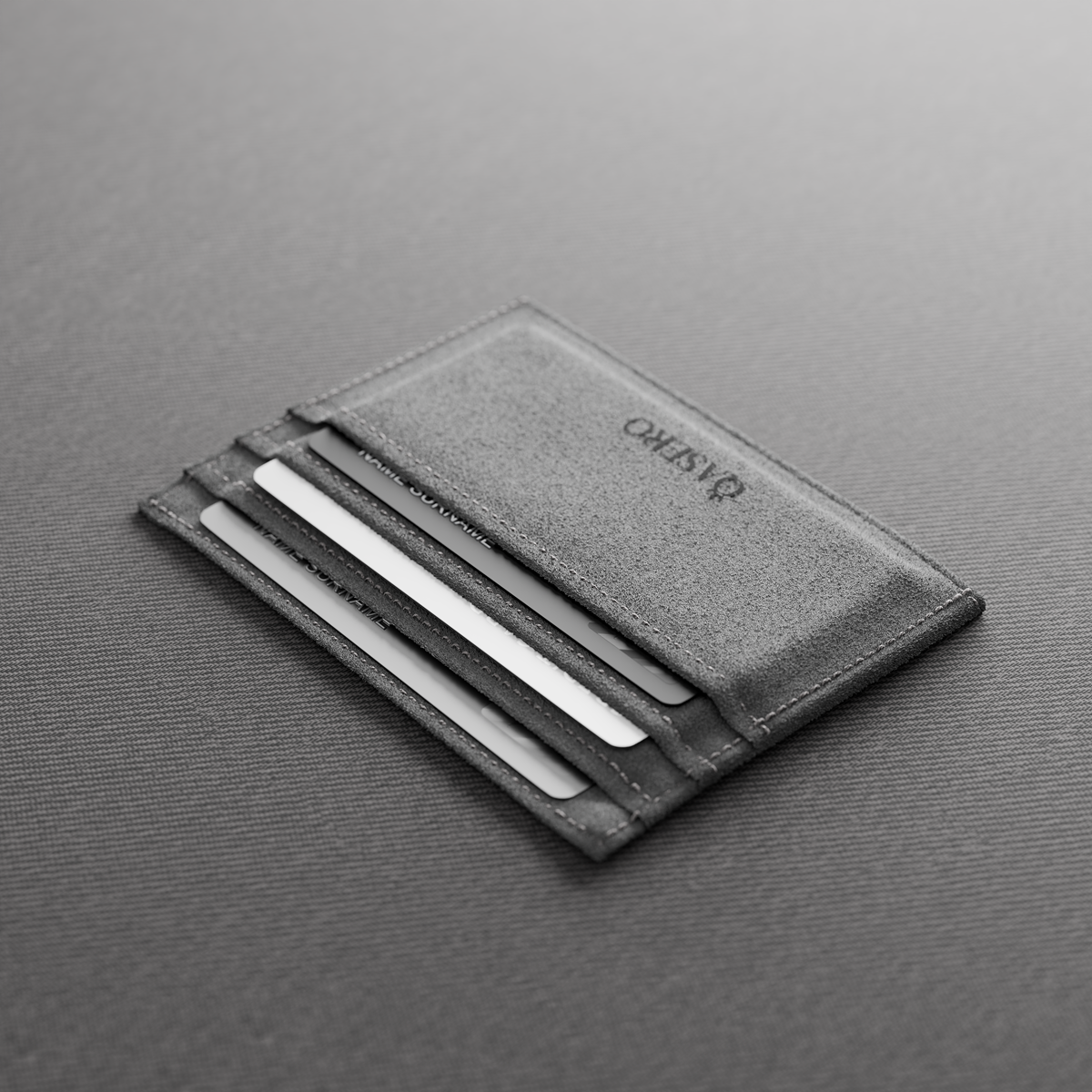 Alcantara Gray – Card Wallet - Image 3