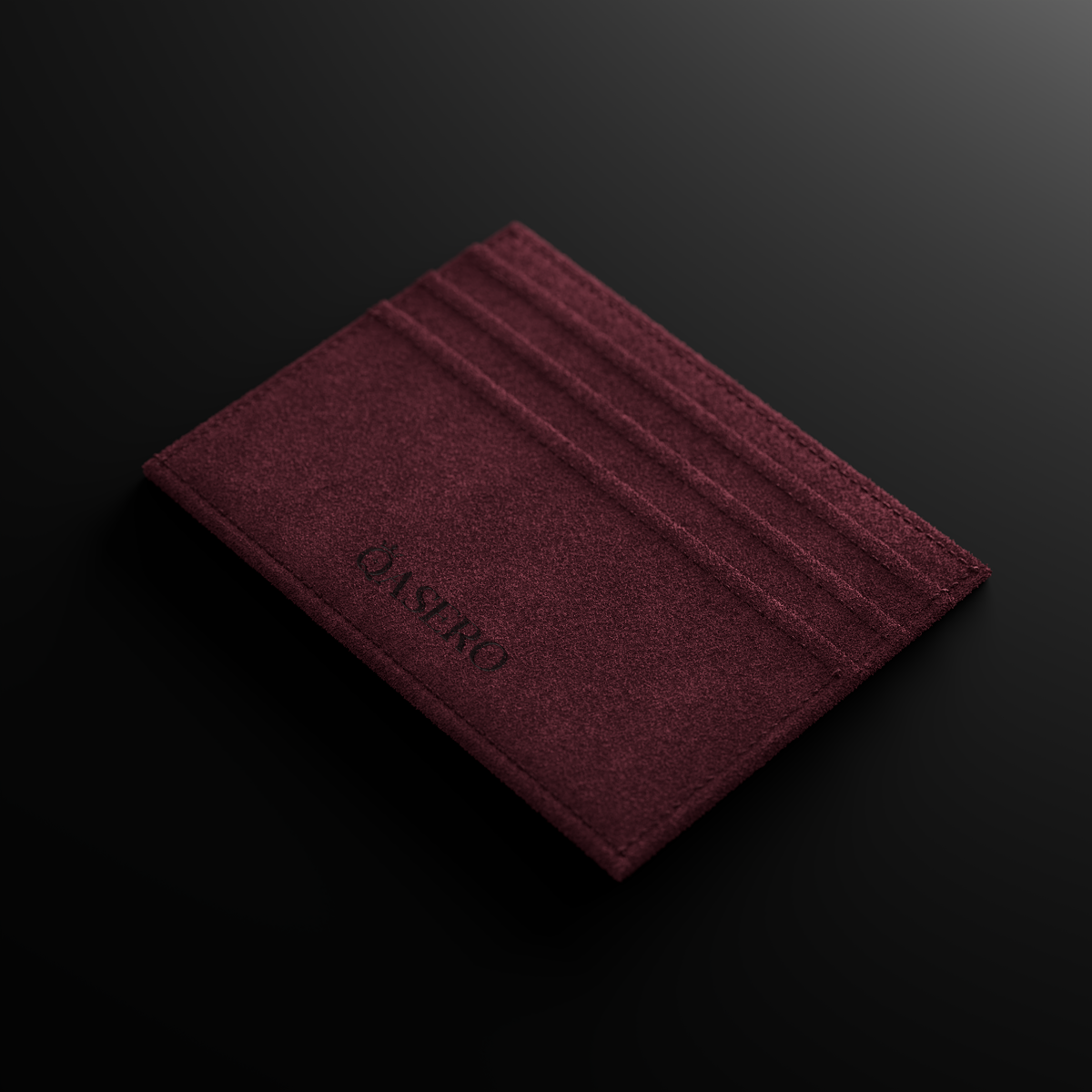 Alcantara Wine Red – Card Wallet - Image 2