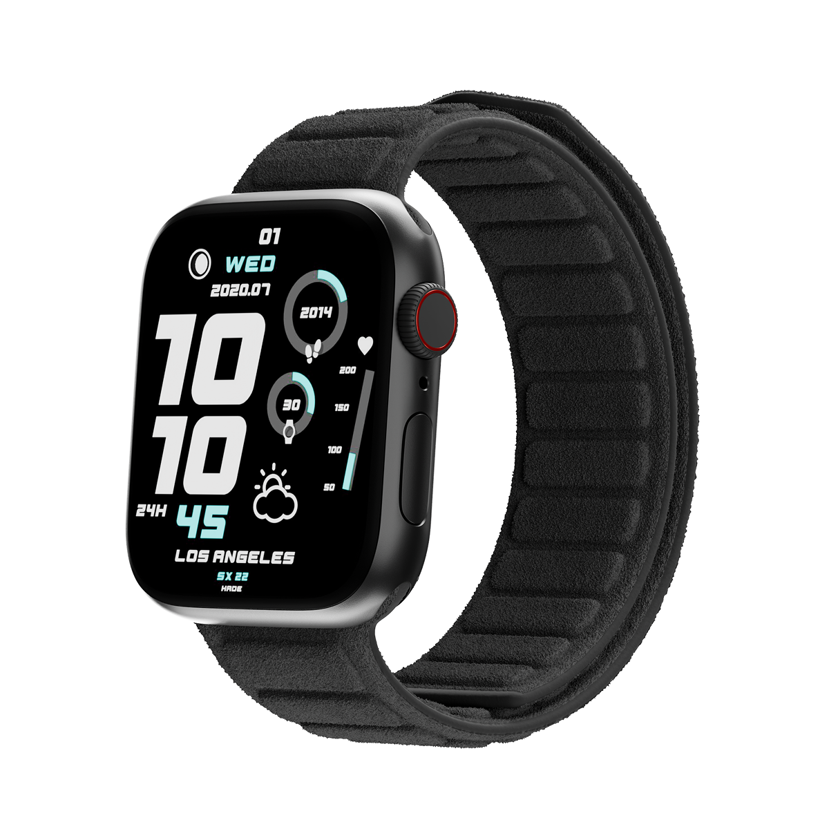 Alcantara Black – Magnetic Watch Band