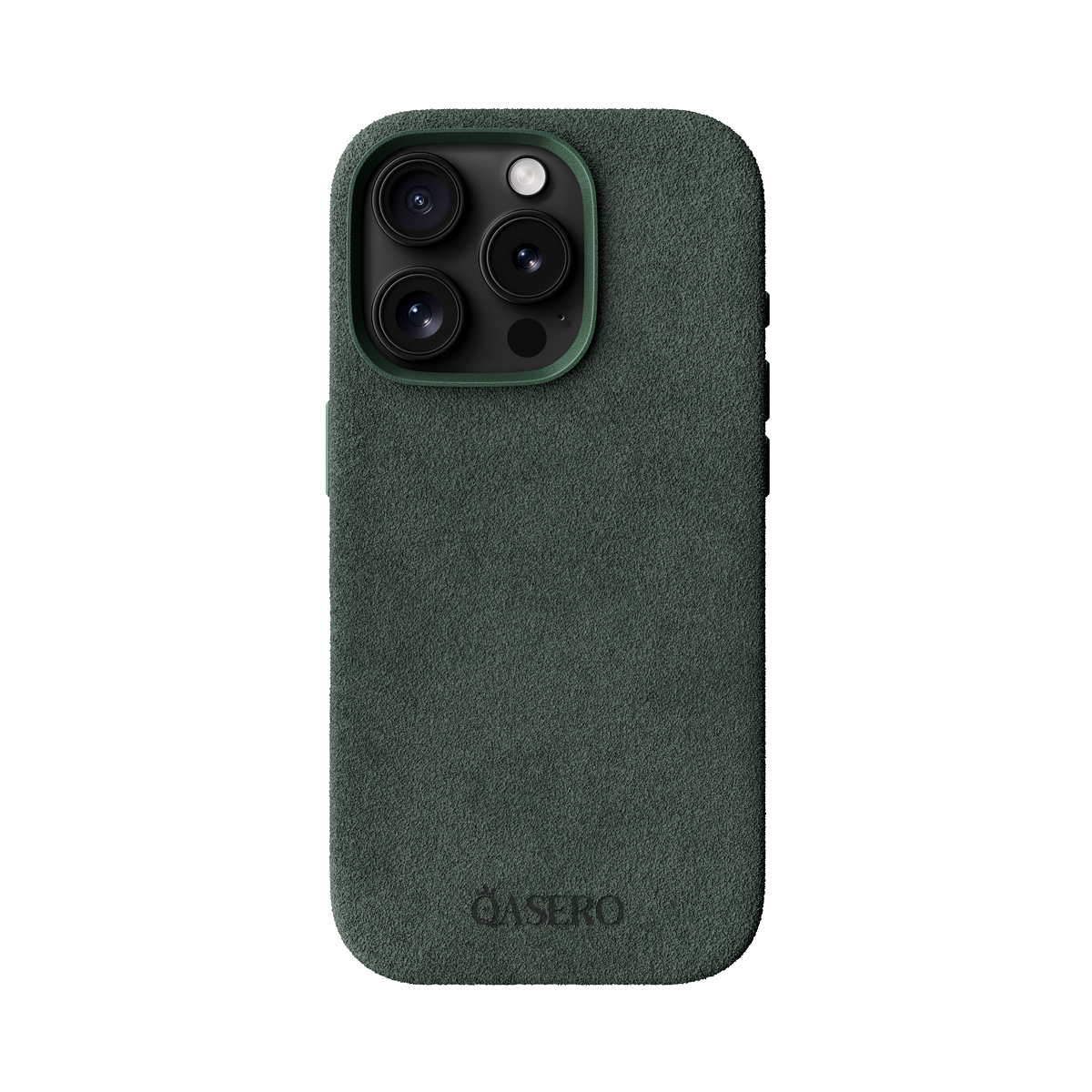 Alcantara Dark Green – iPhone 15 Pro Max Case