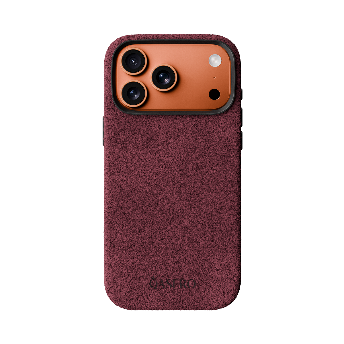 Alcantara Wine Red – iPhone 17 Pro Max Case
