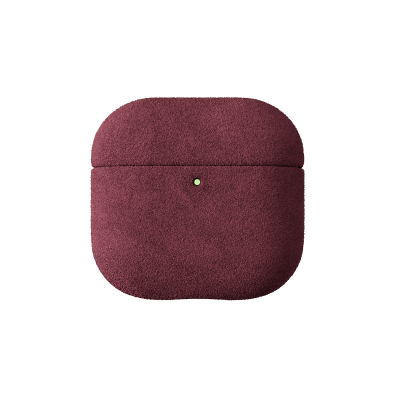 Alcantara Wine Red – AirPods 4 Case