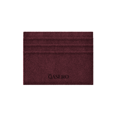 Alcantara Wine Red – Card Wallet