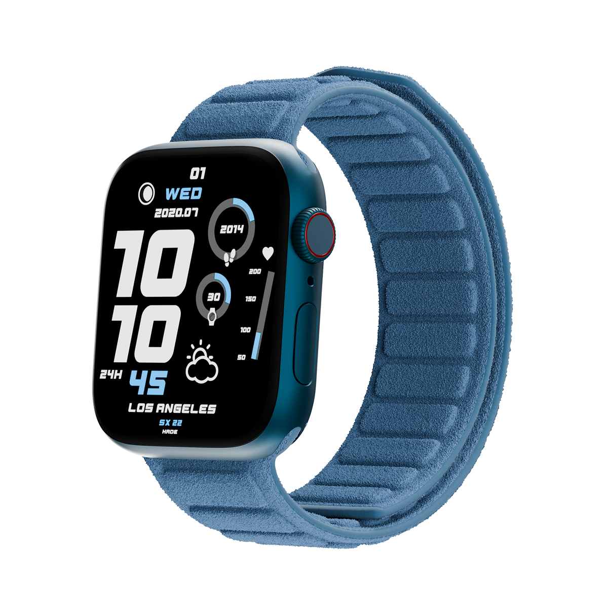 Alcantara Seirra Blue – Magnetic Watch Band