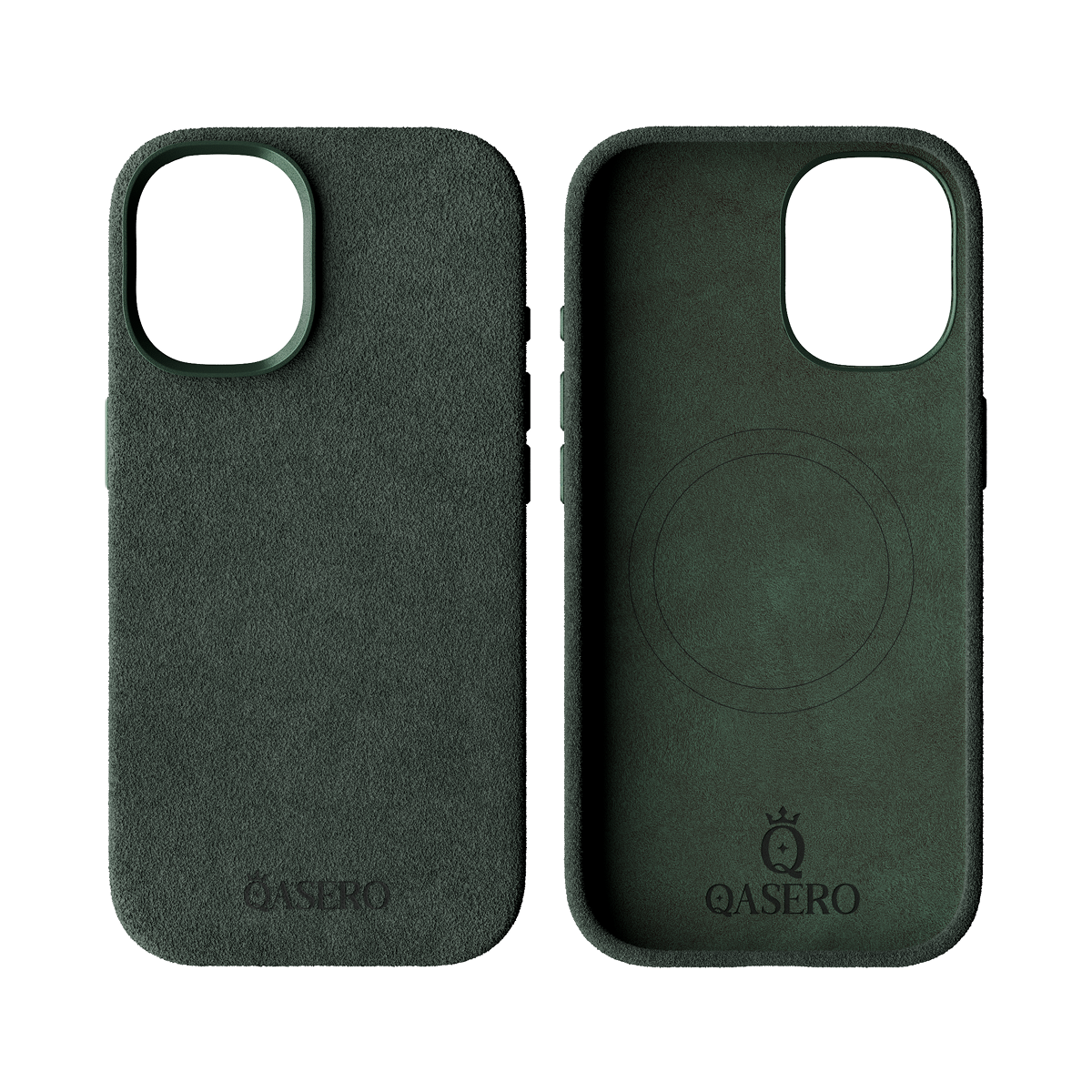 Alcantara Dark Green – iPhone 17 Case - Image 2