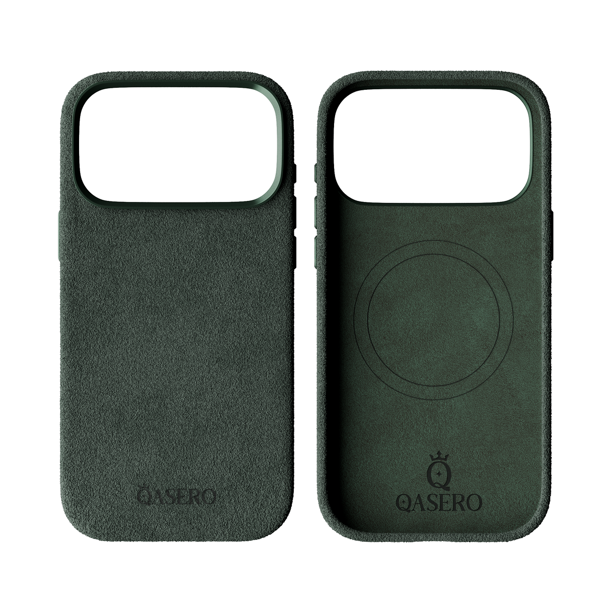 Alcantara Dark Green – iPhone 17 Pro Max Case - Image 2