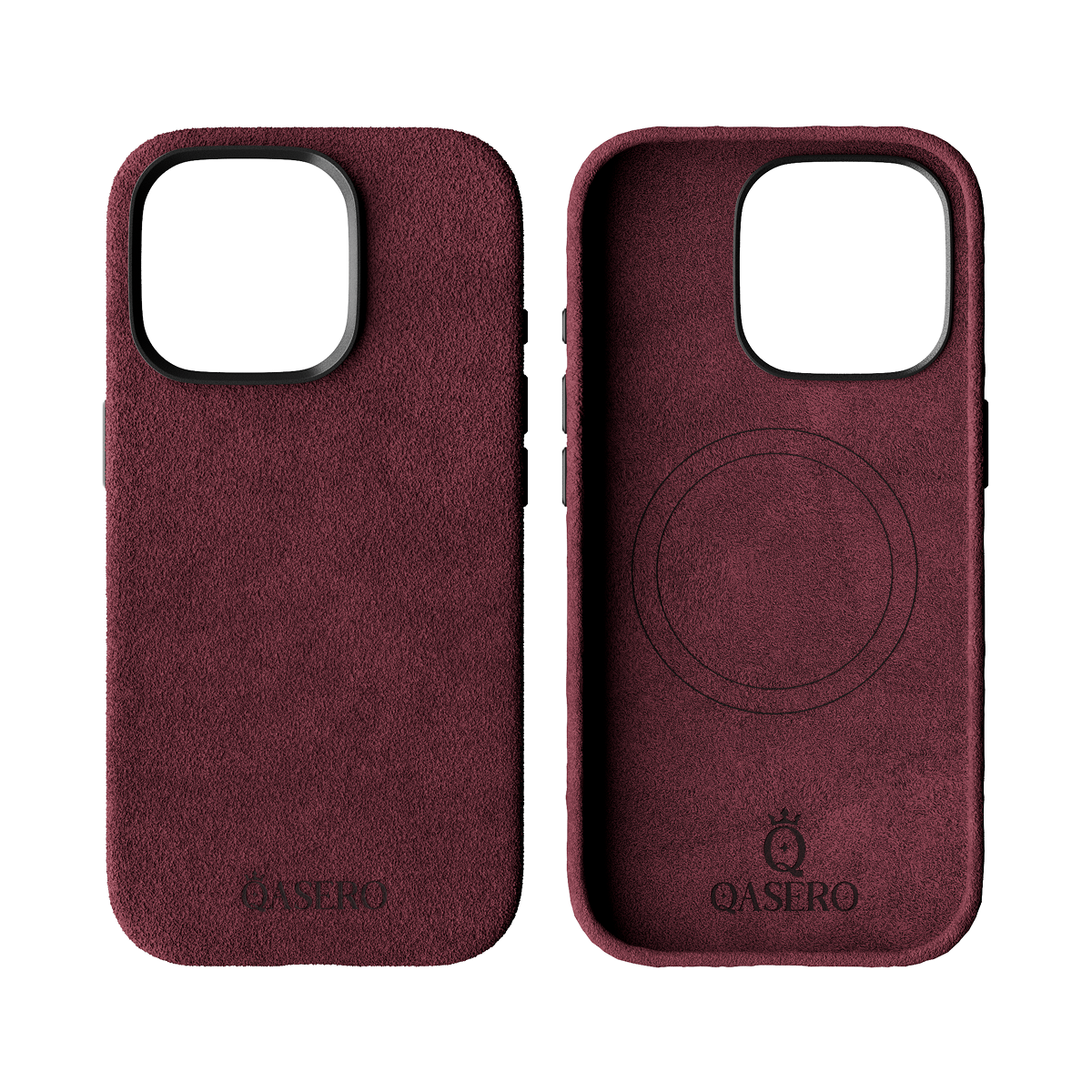 Alcantara Wine Red – iPhone 16 Pro Max Case - Image 2