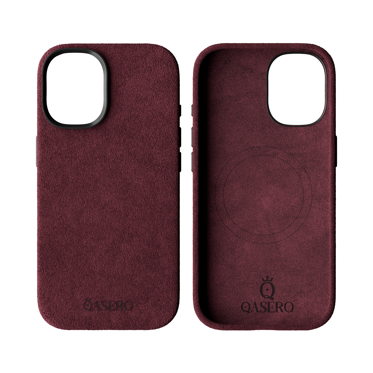 Alcantara Wine Red – iPhone 17 Case - Image 2