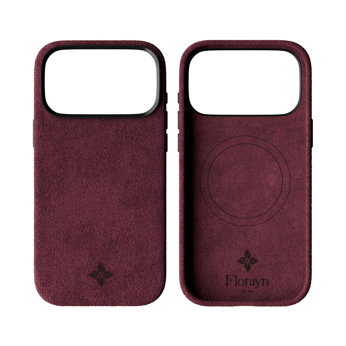 Alcantara Wine Red – iPhone 17 Pro Max Case - Image 2