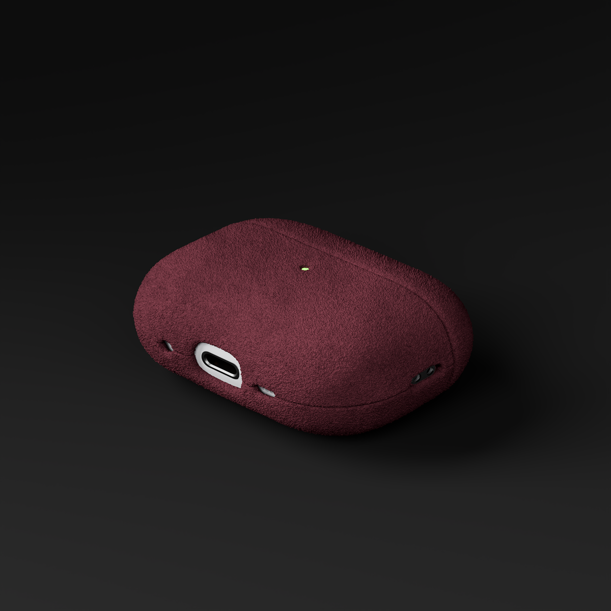 Alcantara Wine Red – AirPods pro 2 Case - Image 4