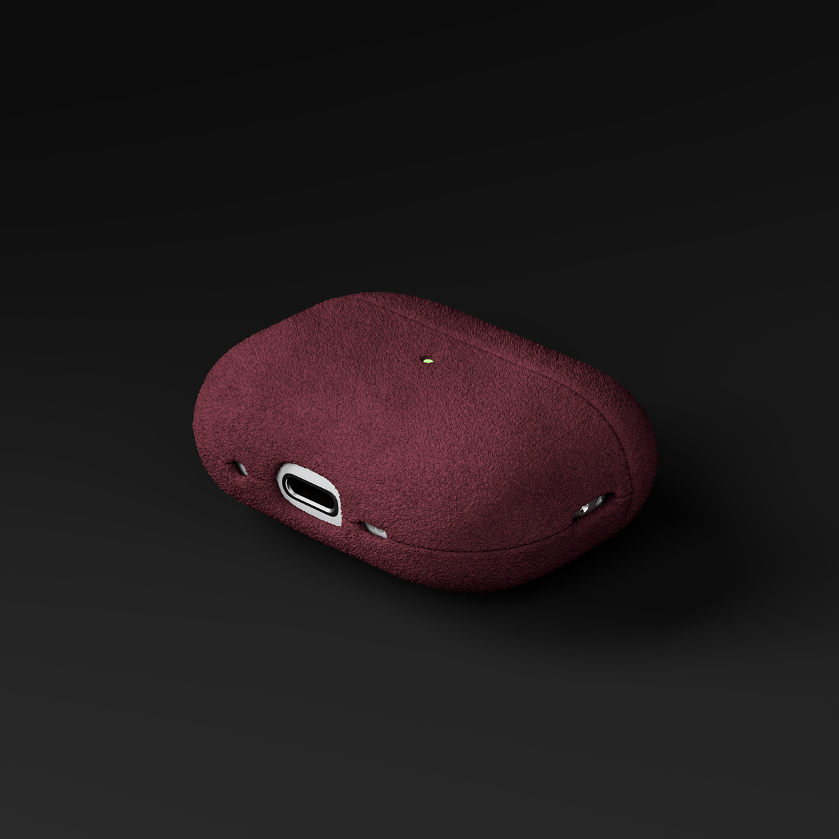 Alcantara Wine Red – AirPods pro 3 Case - Image 4