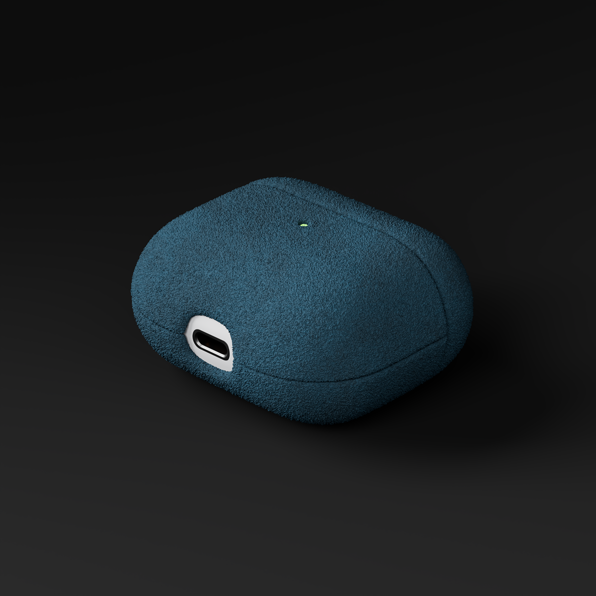 Alcantara Sea Blue – AirPods Pro 3 Case - Image 4