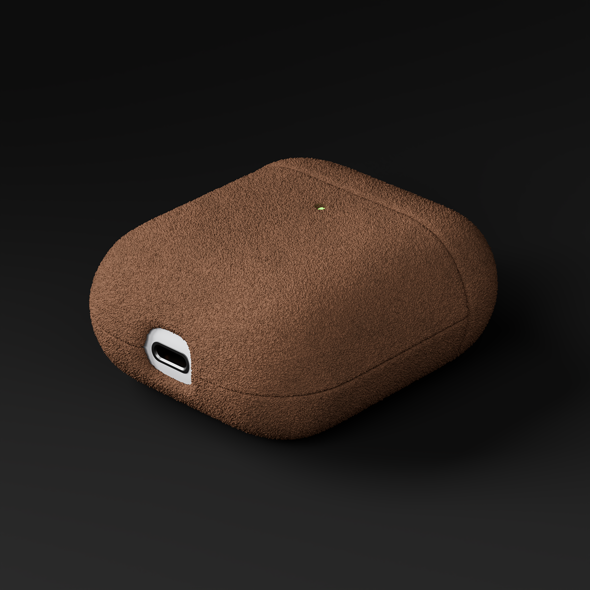 Alcantara Brown – AirPods 1/2 Case - Image 4
