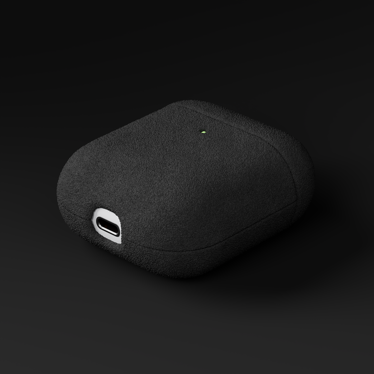 Alcantara Black – AirPods 1/2 Case - Image 4