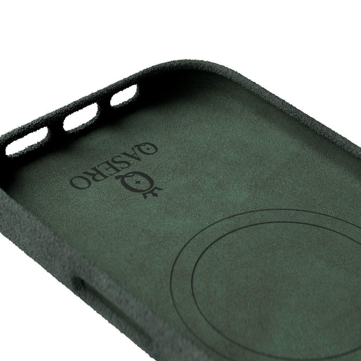 Alcantara Dark Green – iPhone 17 Pro Max Case - Image 5