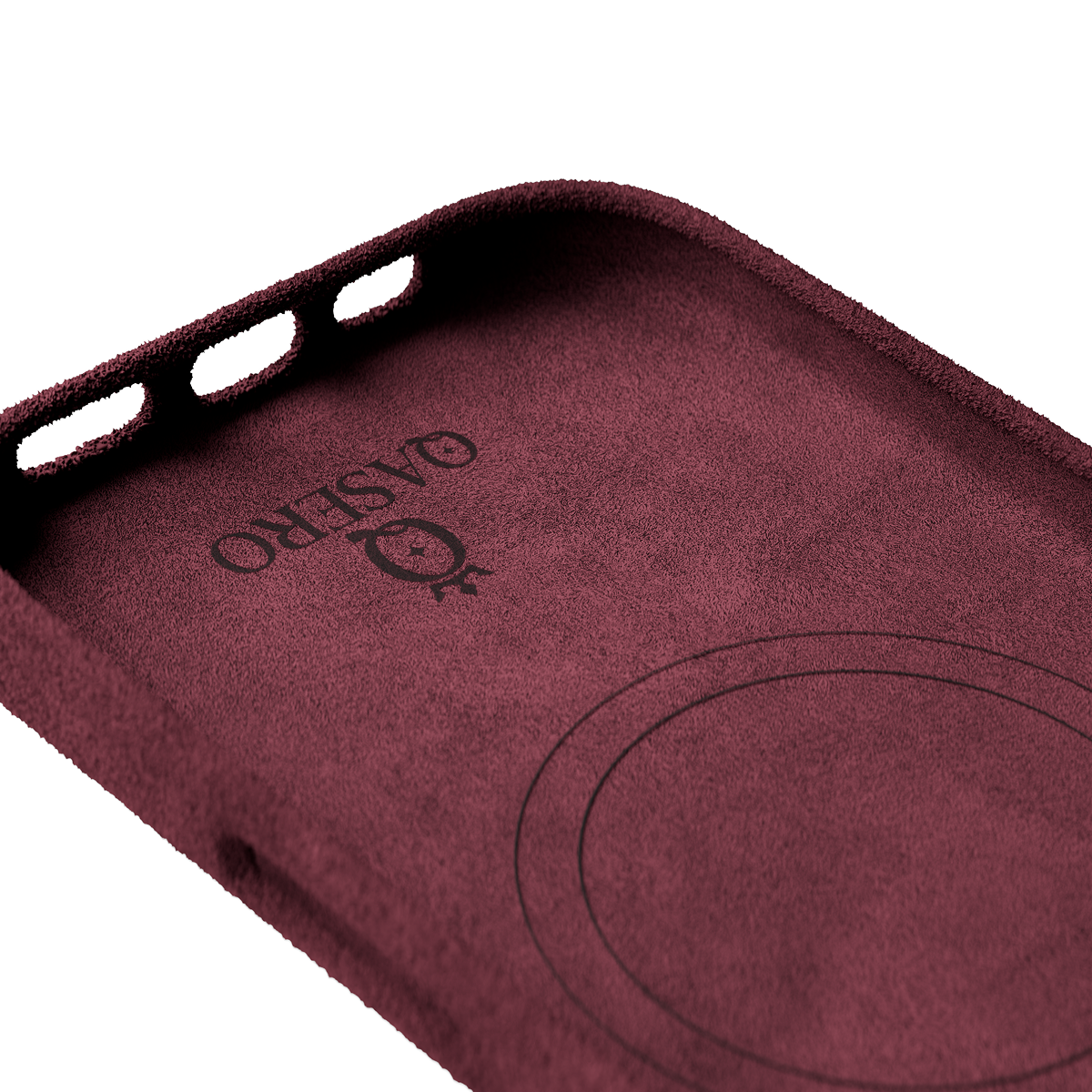 Alcantara Wine Red – iPhone 17 Case - Image 5