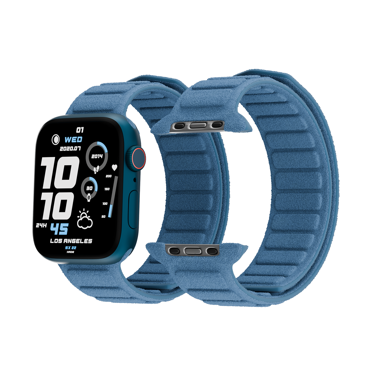Alcantara Seirra Blue – Magnetic Watch Band - Image 4