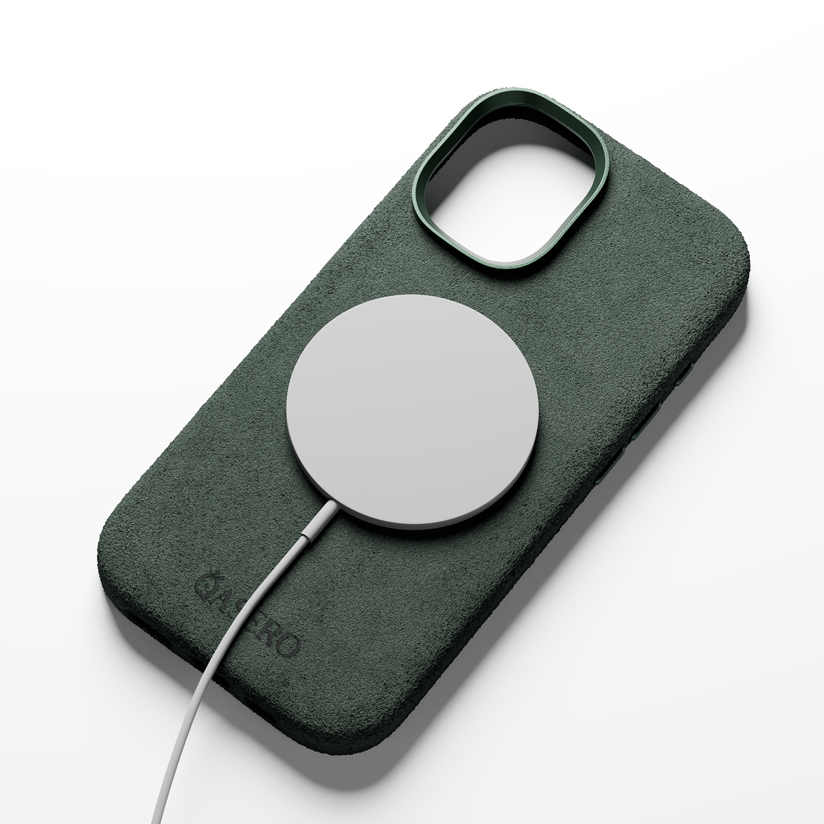 Alcantara Dark Green – iPhone 17 Case - Image 4