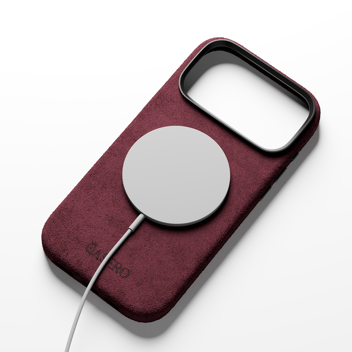Alcantara Wine Red – iPhone 17 Pro Max Case - Image 4