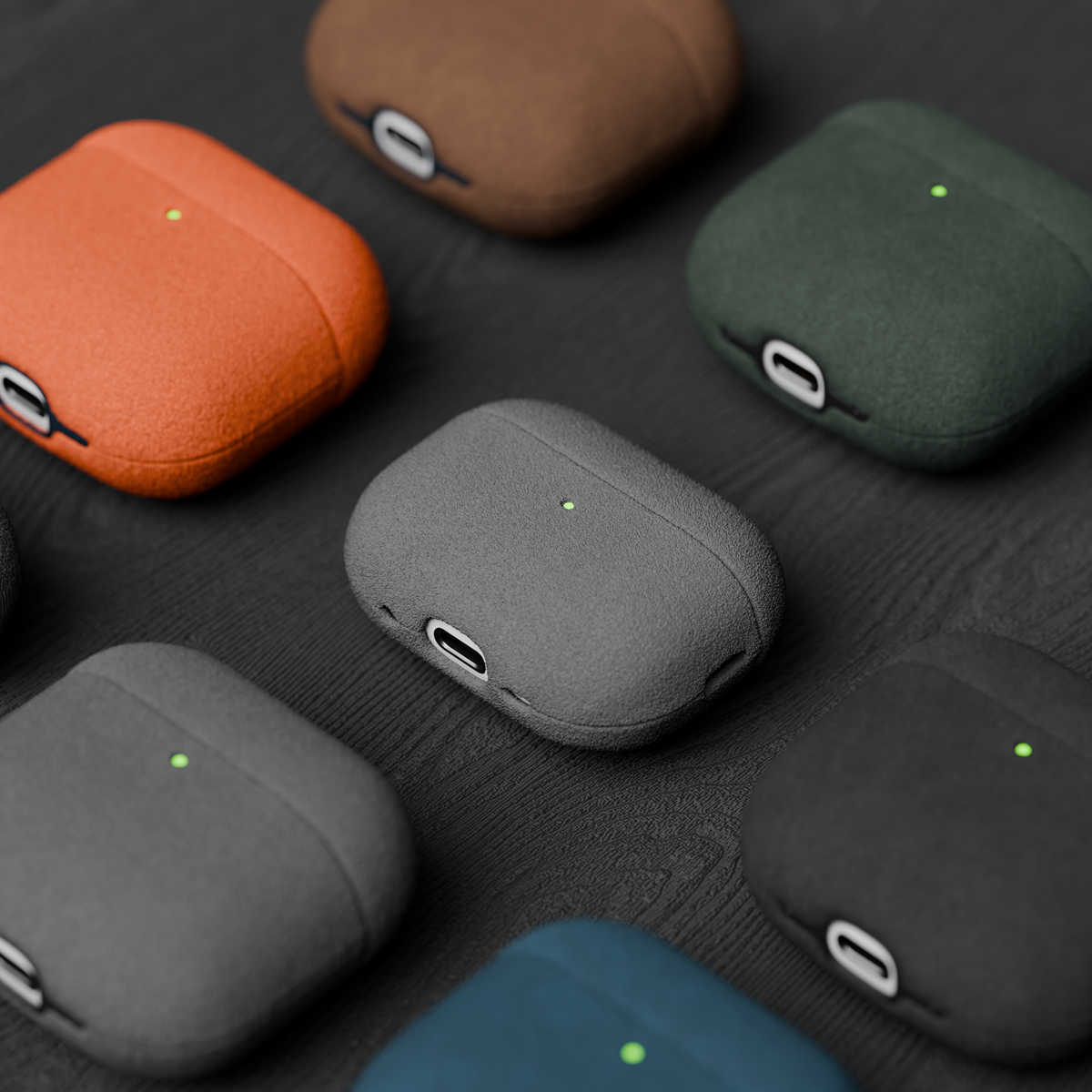 Alcantara Gray – AirPods Pro 3 Case - Image 5