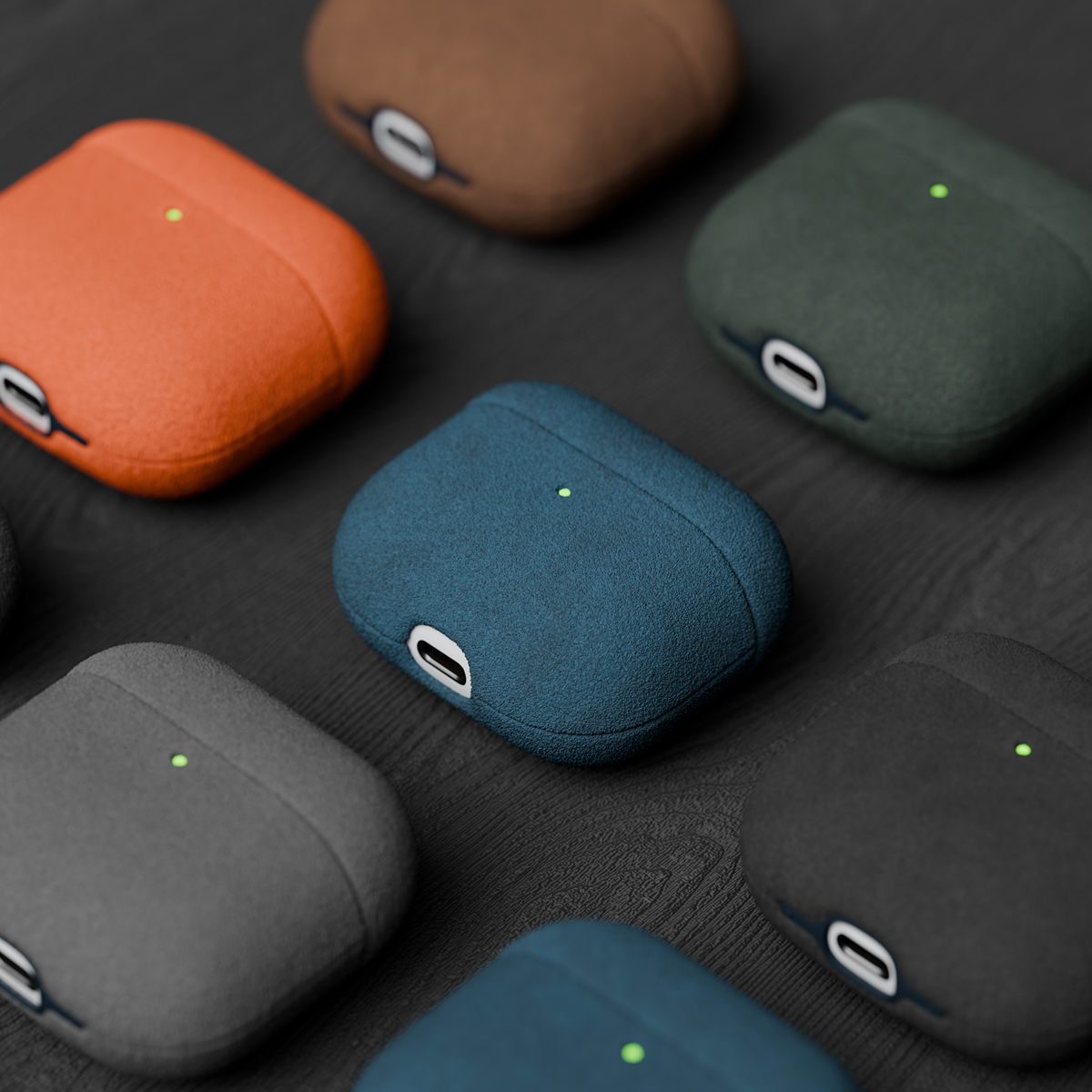 Alcantara Sea Blue – AirPods Pro 3 Case - Image 5