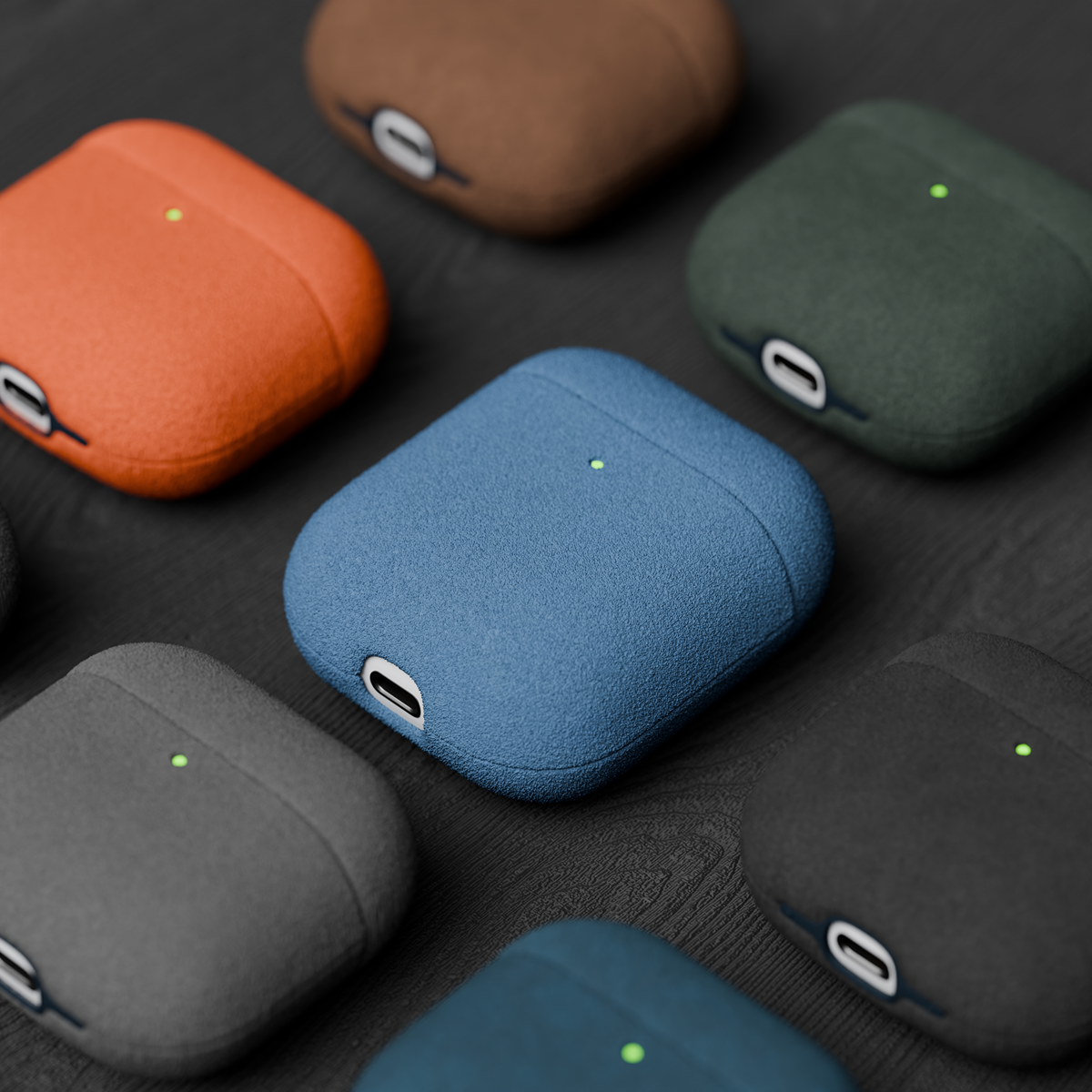 Alcantara Sierra Blue – AirPods 1/2 Case - Image 5