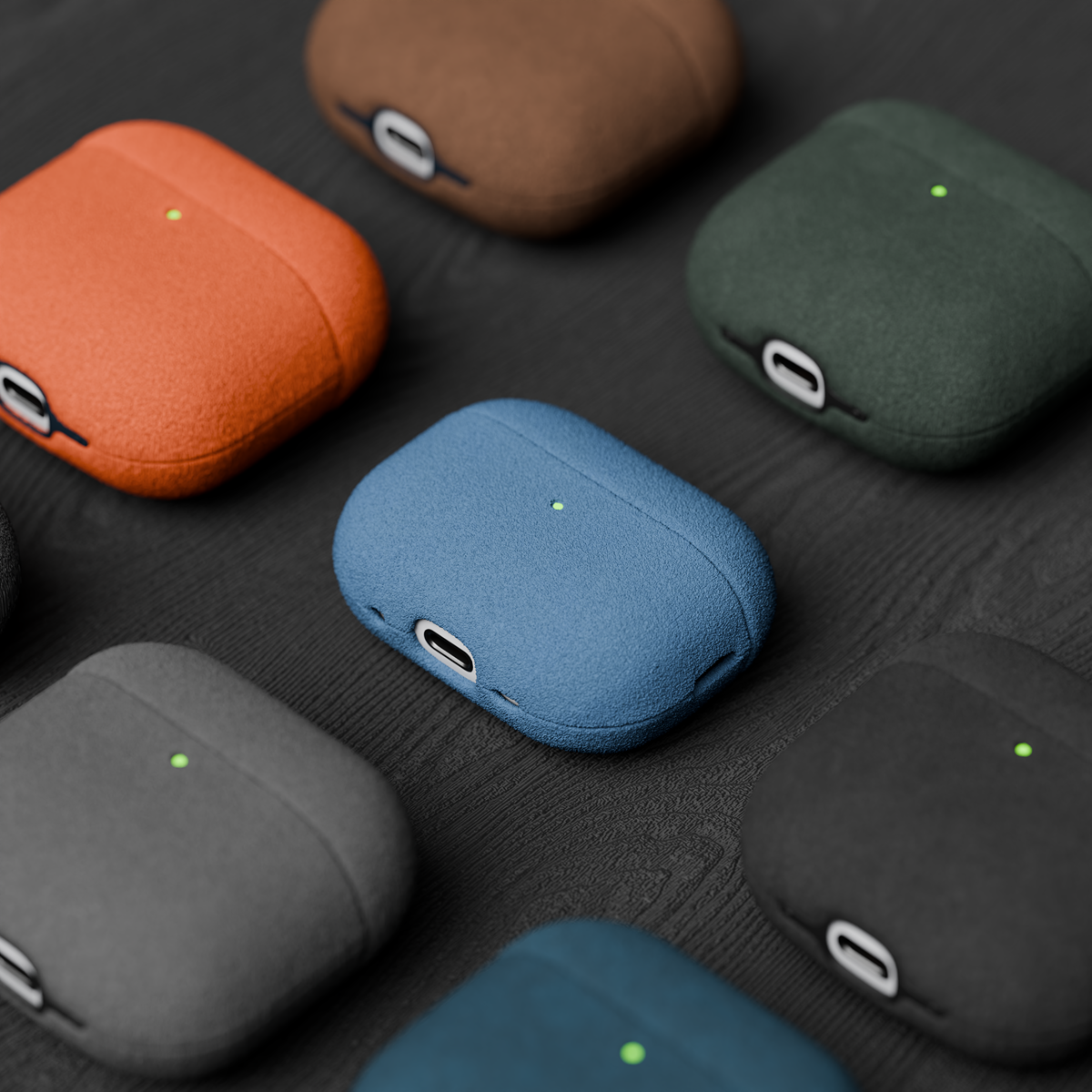 Alcantara Sierra Blue – AirPods Pro 2 Case - Image 5