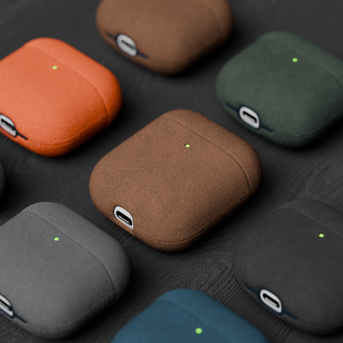 Alcantara Brown – AirPods 1/2 Case - Image 6