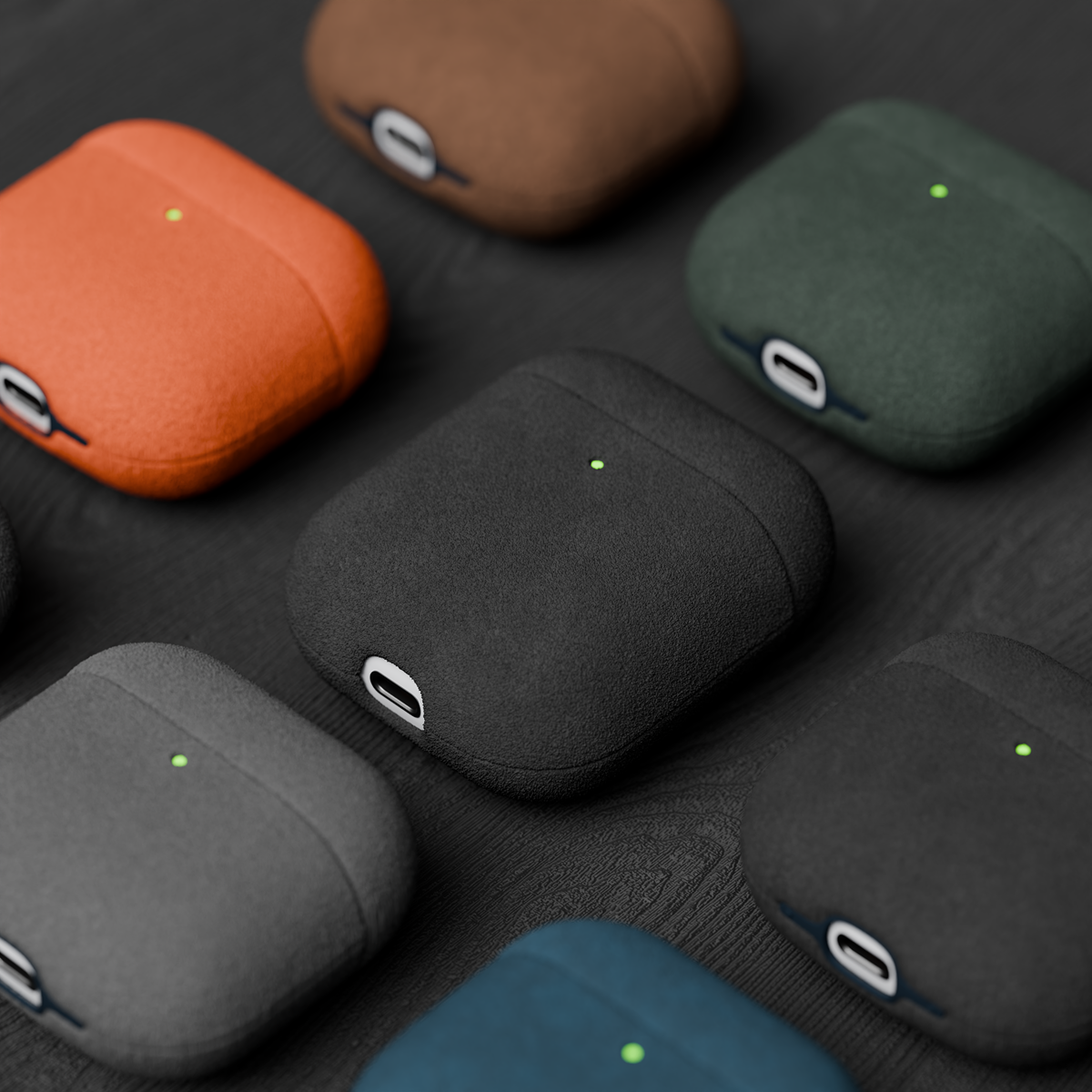 Alcantara Black – AirPods 1/2 Case - Image 6