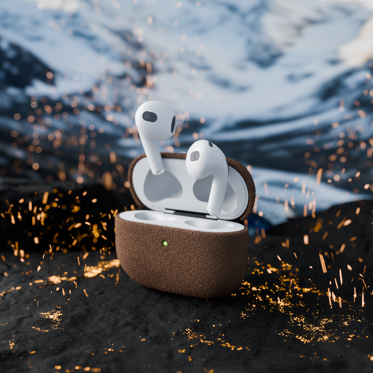 Alcantara Brown – AirPods Pro Case - Image 6