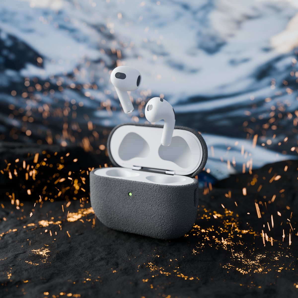 Alcantara Gray – AirPods Pro 3 Case - Image 6