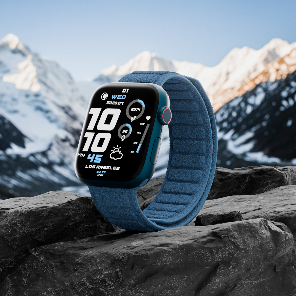 Alcantara Seirra Blue – Magnetic Watch Band - Image 7