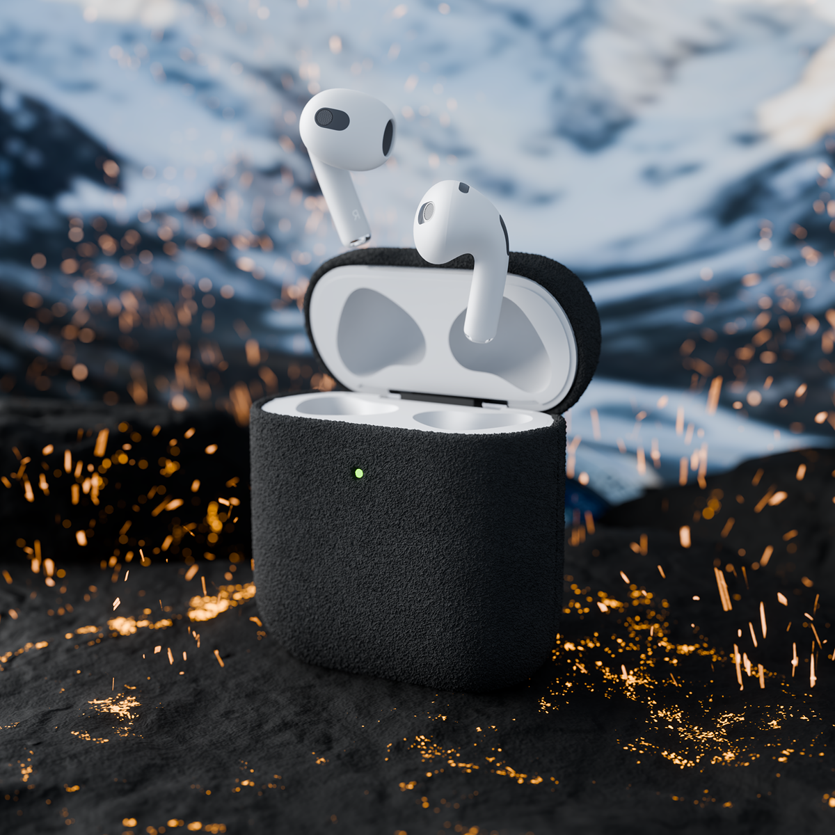 Alcantara Black – AirPods 1/2 Case - Image 5
