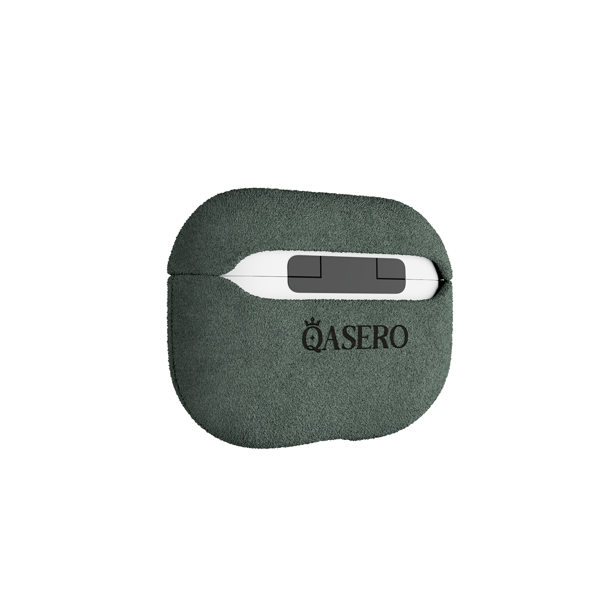 Alcantara Dark Green – AirPods Pro Case - Image 3