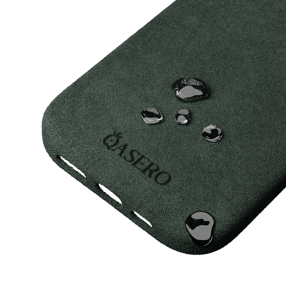 Alcantara Dark Green – iPhone 15 Pro Max Case - Image 6