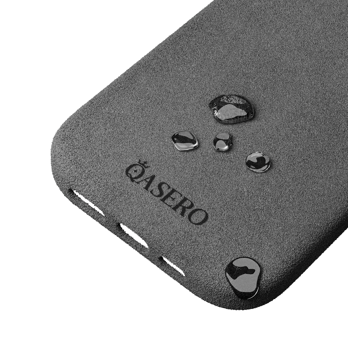 Alcantara Gray – iPhone 16 Pro Max Case - Image 6