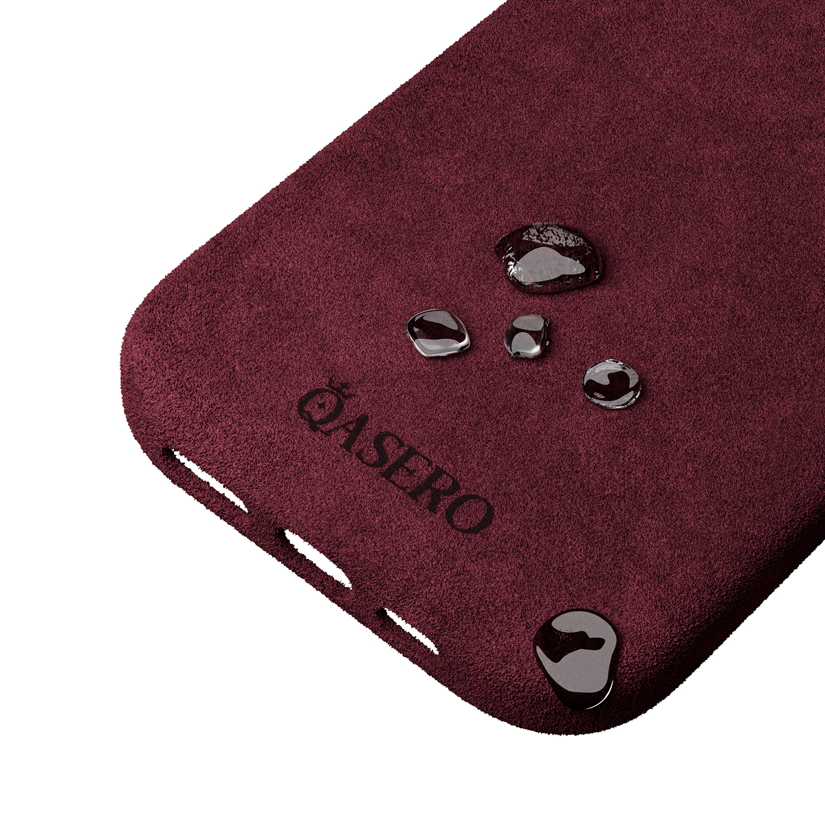 Alcantara Wine Red – iPhone 16 Pro Max Case - Image 6