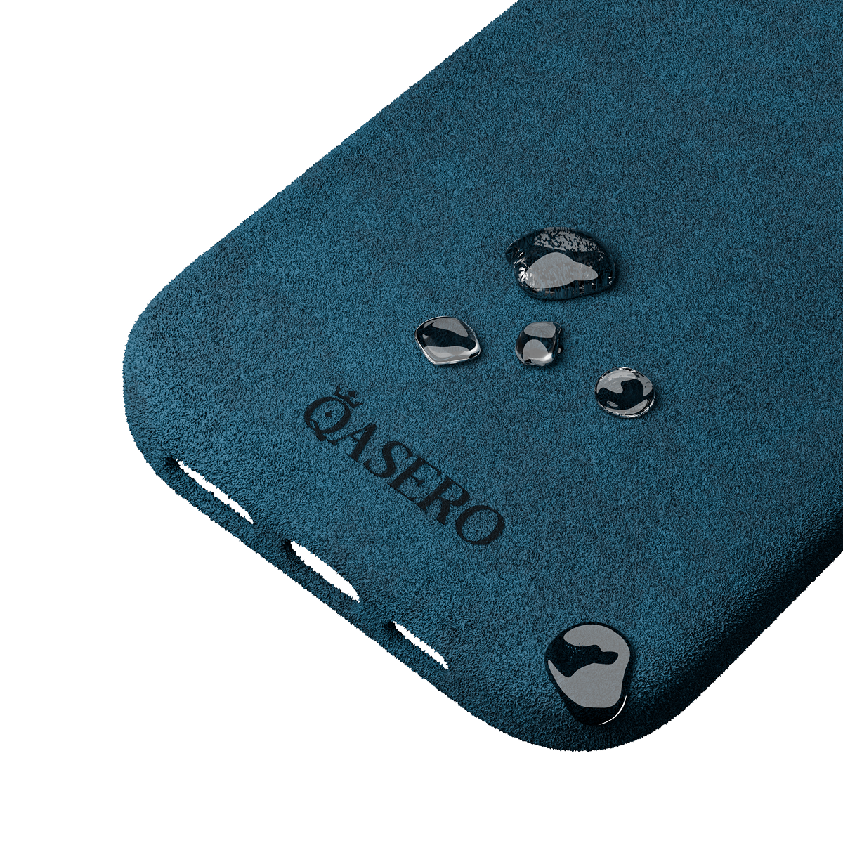 Alcantara Sea Blue – iPhone 16 Pro Max Case - Image 6